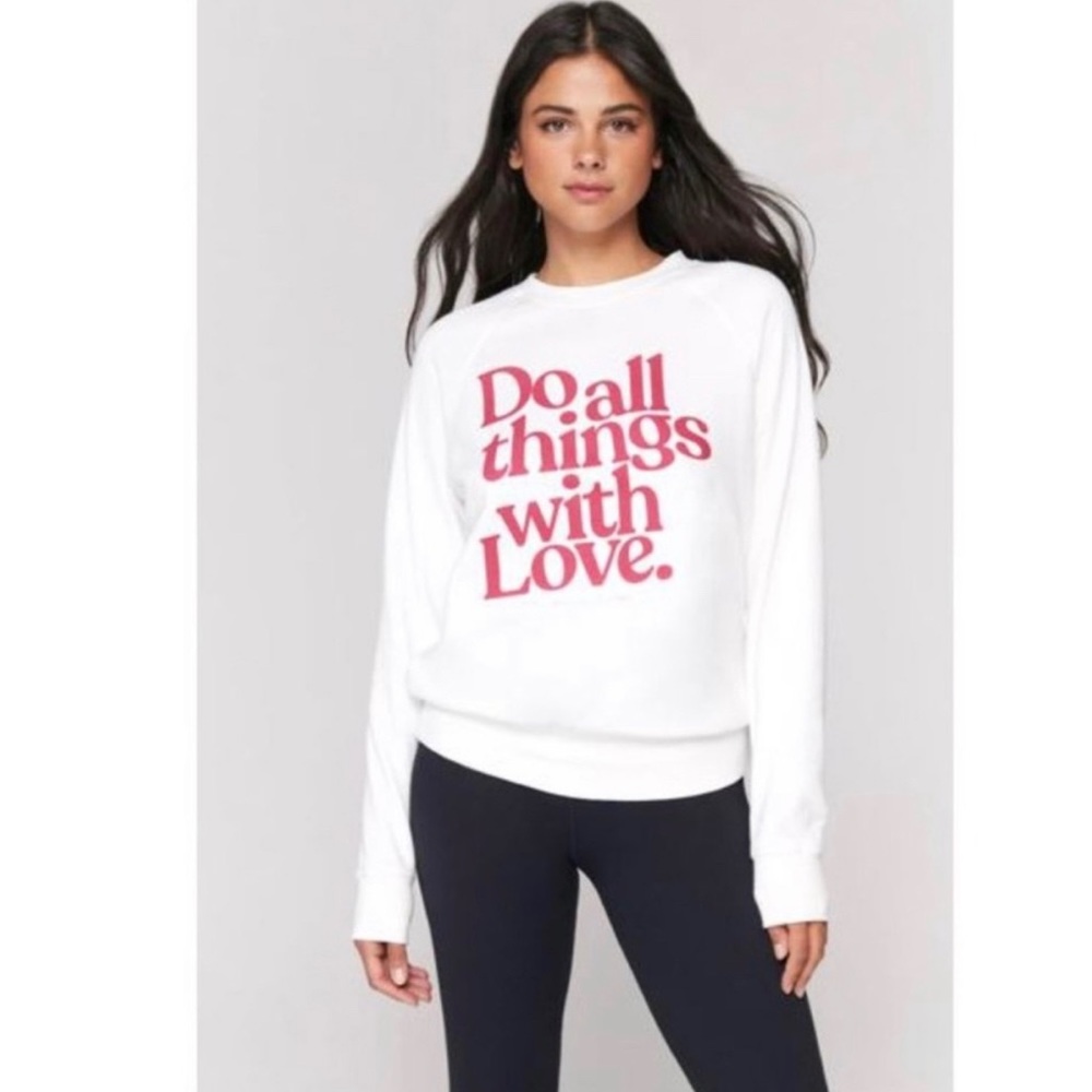 Spiritual Gangster sweatshirt used XS Do All Things With Love